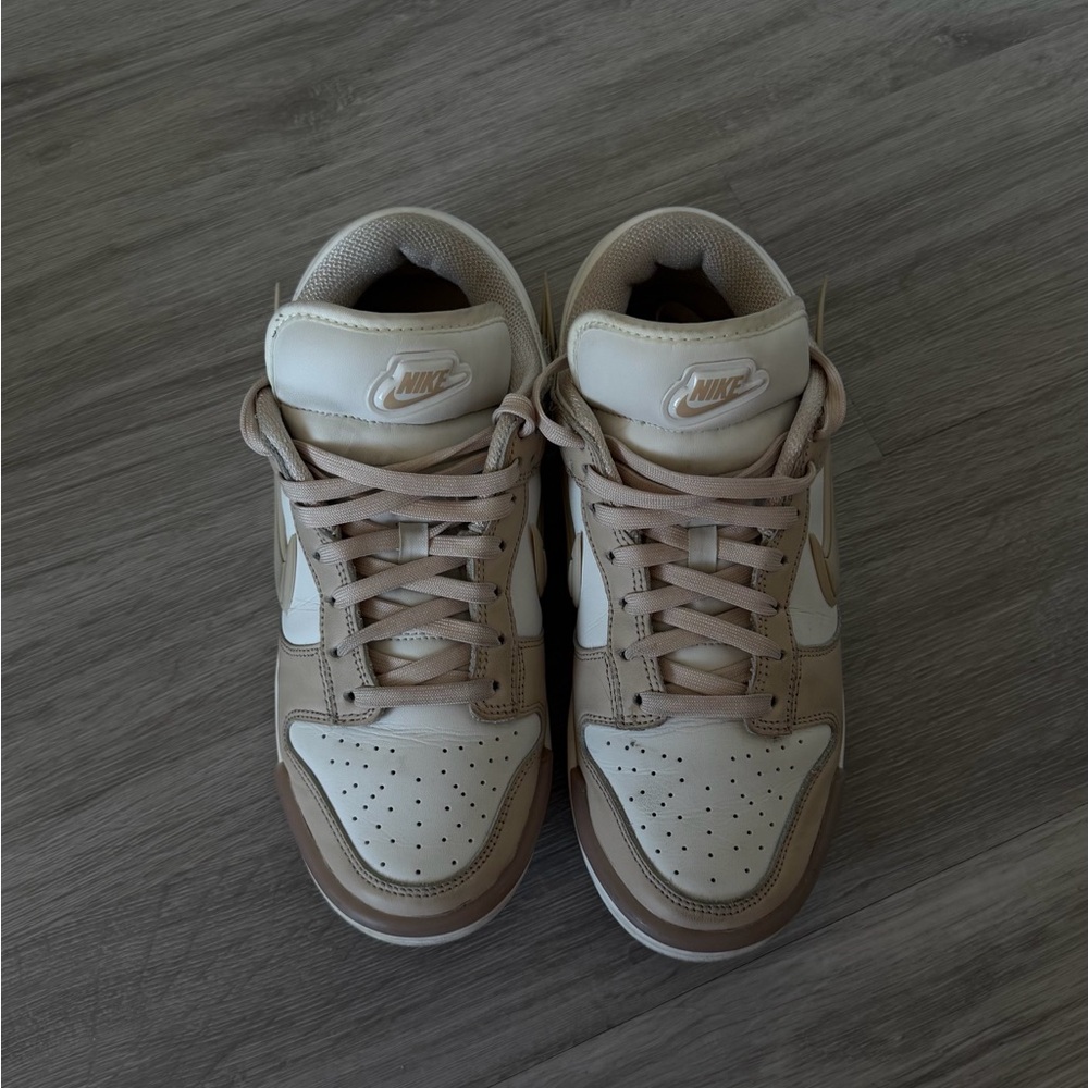 Nike Cream and White Athletic Shoes
